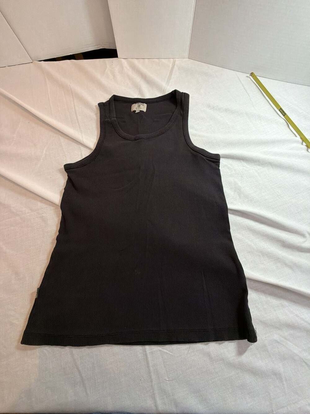 Terranova TRN1961 Women's Black Ribbed Tank Top Size M